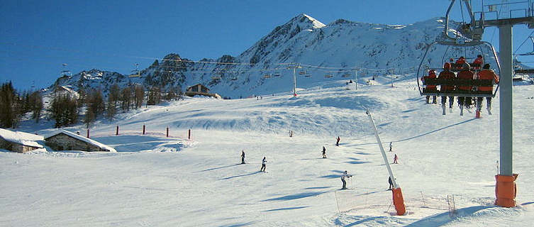 Mountain scenery in Peisey-Vallandry