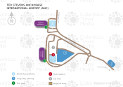 Ted Stevens Anchorage International Airport map