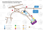 Baltimore-Washington International Thurgood Marshall Airport map