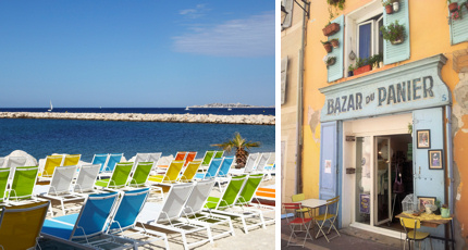 After the private beach explore Le Panier district