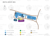 Bristol Airport map
