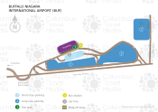 Buffalo Niagara International Airport map