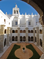 Grab a room overlooking the serene cloisters