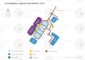 Gothenburg-Landvetter Airport map