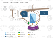 Houston William P. Hobby Airport map