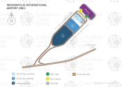 Indianapolis International Airport map
