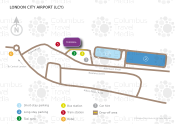 London City Airport map