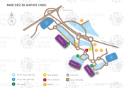 Manchester Airport map