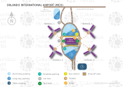Orlando International Airport map