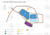 Portland International Jetport map