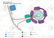 San Francisco International Airport map