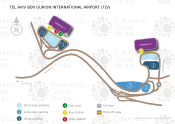 Tel Aviv Ben Gurion International Airport map