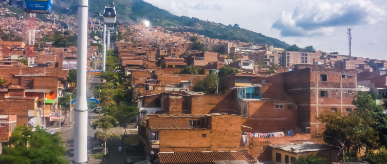 The Metrocable take commuters from barrios to the city