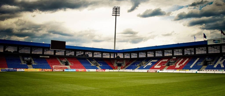 The hallowed turf of Štruncovy Sady, home to FC Viktoria Plzen