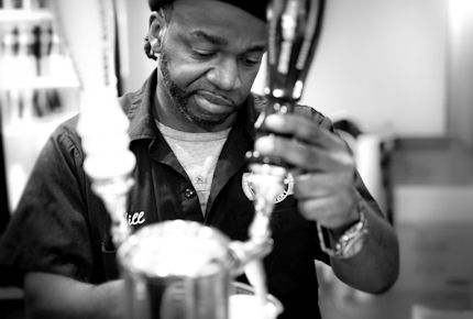 A Brooklyn bartender pours one for the road