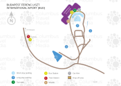 Budapest Ferenc Liszt International Airport map