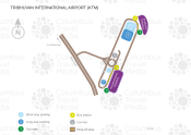 Kathmandu Tribhuvan International Airport map