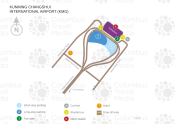 Kunming Changshui International Airport map