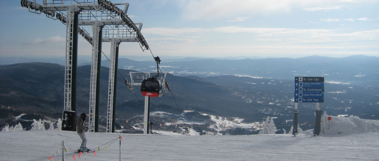 At the top of Mount Mansfield in Stowe