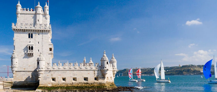 Belem Tower on the Tagus River, Lisbon, Portugal