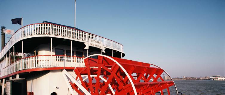 Ferry on the Mississippi river