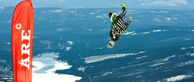 Freeride skiing in Åre