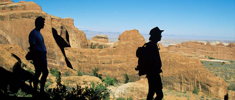 Hiking in Arches National Park, Utah