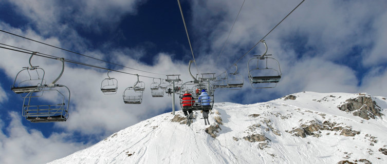 Into the clouds in Tignes