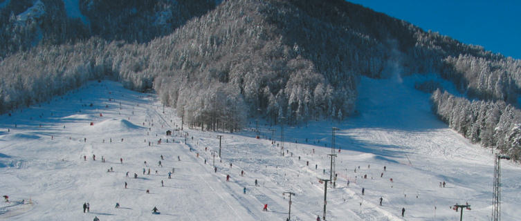 Kranjska Gora is also good for boarders