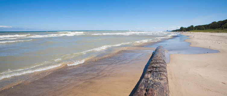 Lake Michigan beach, Indiana