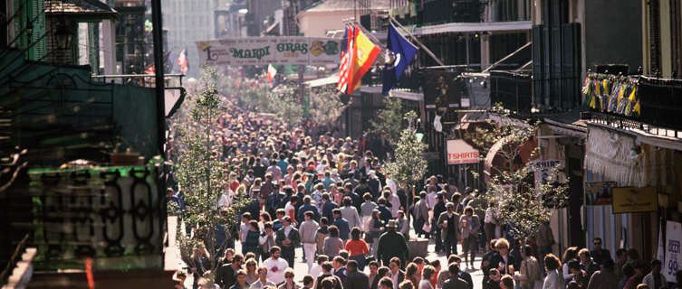 New Orlean's Mardi Gras is a crowd-puller