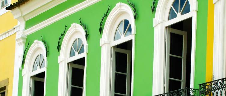 Pastel-coloured home in Salvador, Bahia
