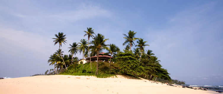 Relaxing oasis on the beaach, Sao Tome e Principe