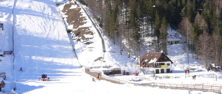 Sizing up the run, Kranjska Gora