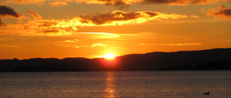 Sunset over Bygdøy, Oslo