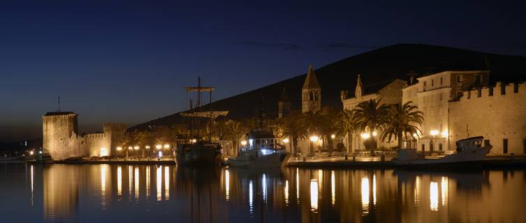 Trogir at night, Croatia