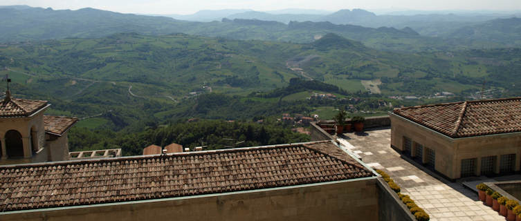 Views of Emilia Romanga from San Marino
